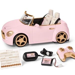 American Girl pink car